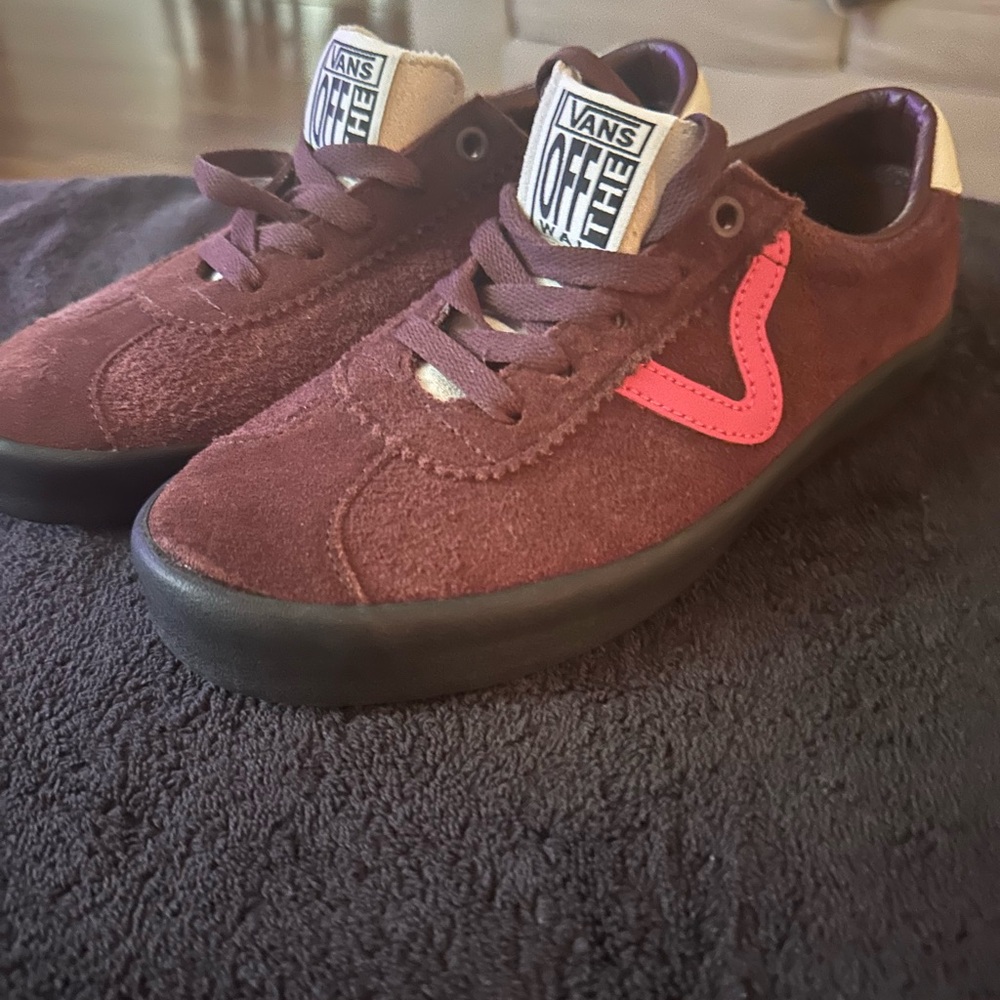 Vans Kids Brown and Pink Sneakers